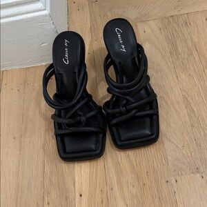 Circus by Sam Edelman Black Strappy Heels